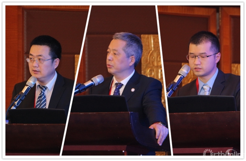 (按发言顺序排列) ↑王文军教授,王华东教授,刘祖德教授主持第四节